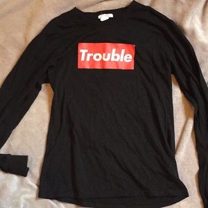 A long sleeve black shirt